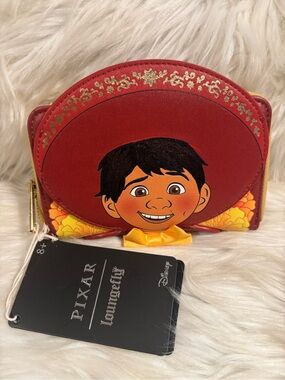 Loungefly Disney Pixar Coco Miguel Mariachi Portrait Zippered Wallet NWT